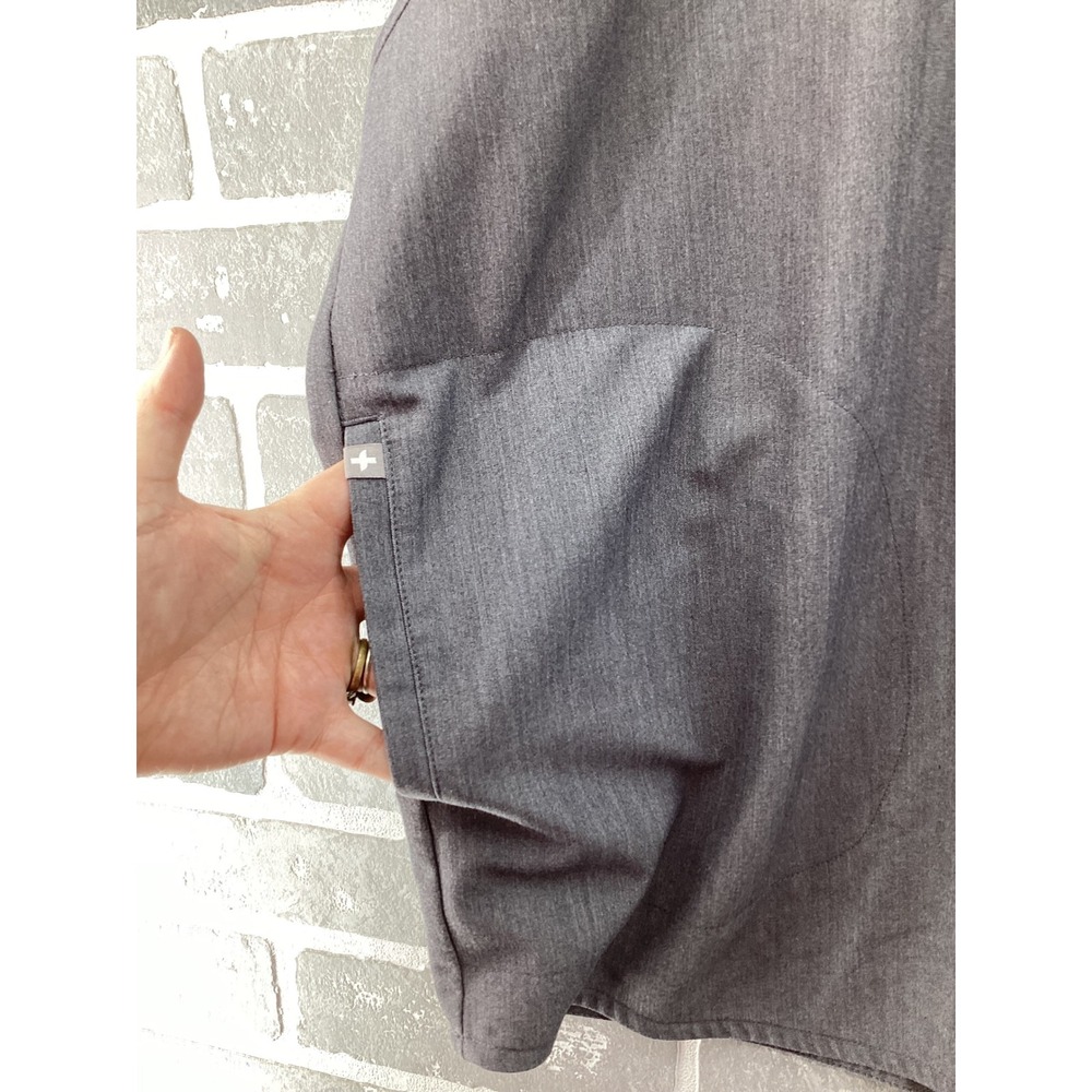 FIGS Rafaela Scrub Top XL Grey Technical Collection Oversized WXXSW1003 - Picture 3 of 6